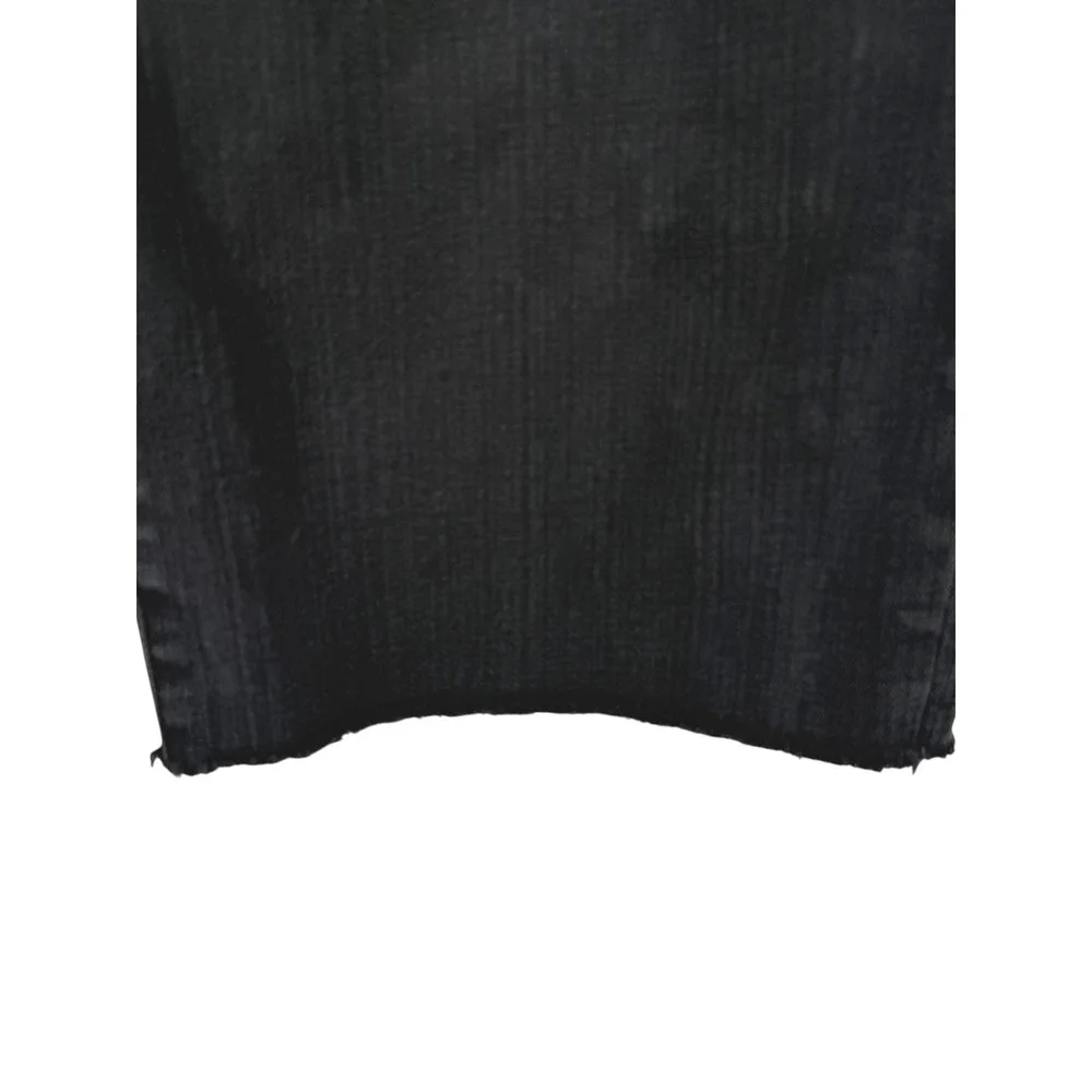 Madewell Womens Perfect Vintage Wide-Leg Jeans Black Wash Denim Raw Hem Size 31 - Picture 11 of 13